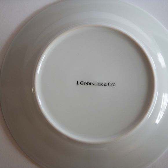 Set of 4 Godinger & Co Wine & Cheese Theme Dessert Salad Appetizer Plates - Picture 8 of 8